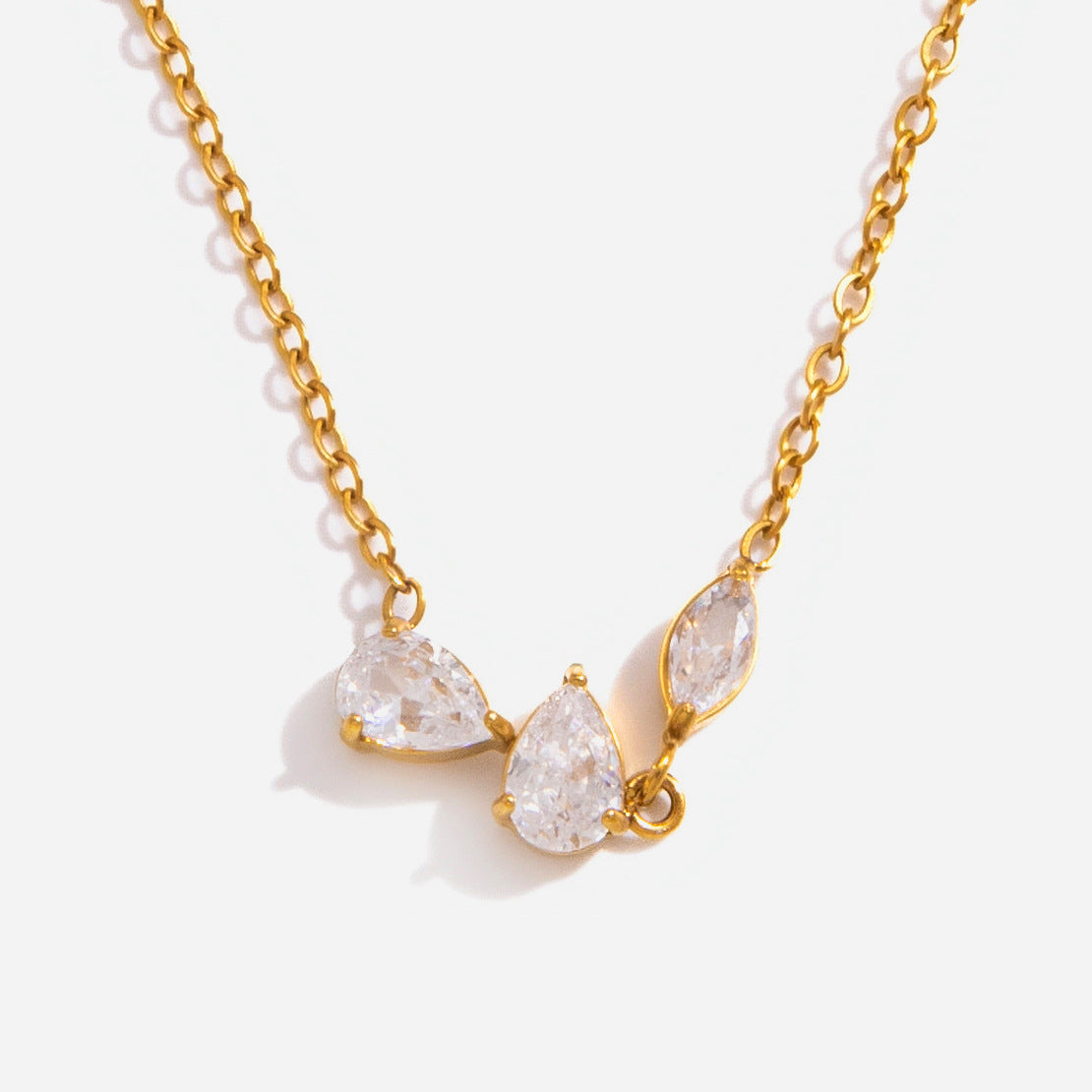 Crystal Petal Necklace