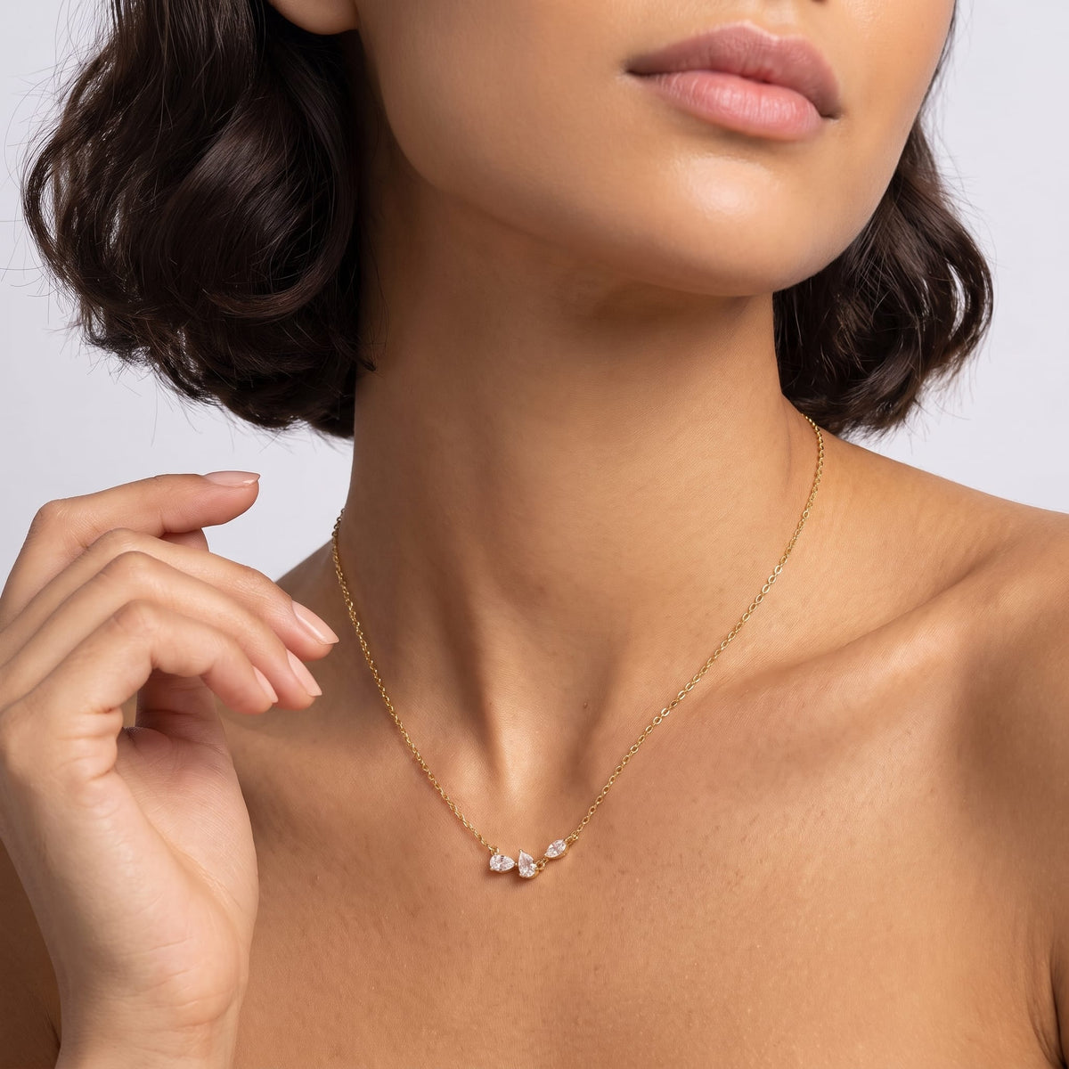 Crystal Petal Necklace