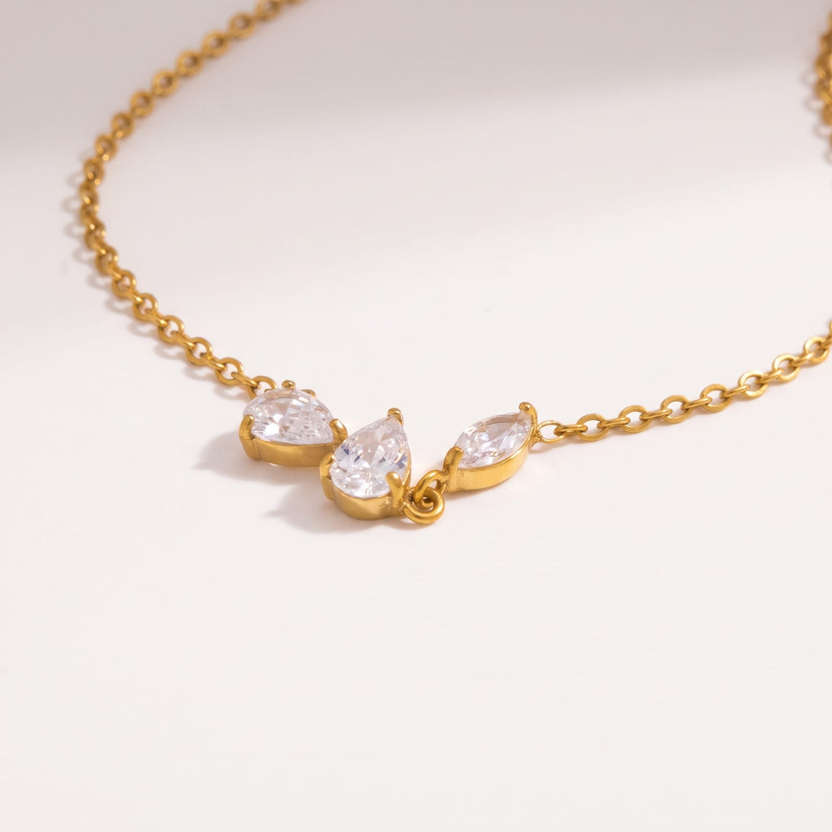Crystal Petal Necklace