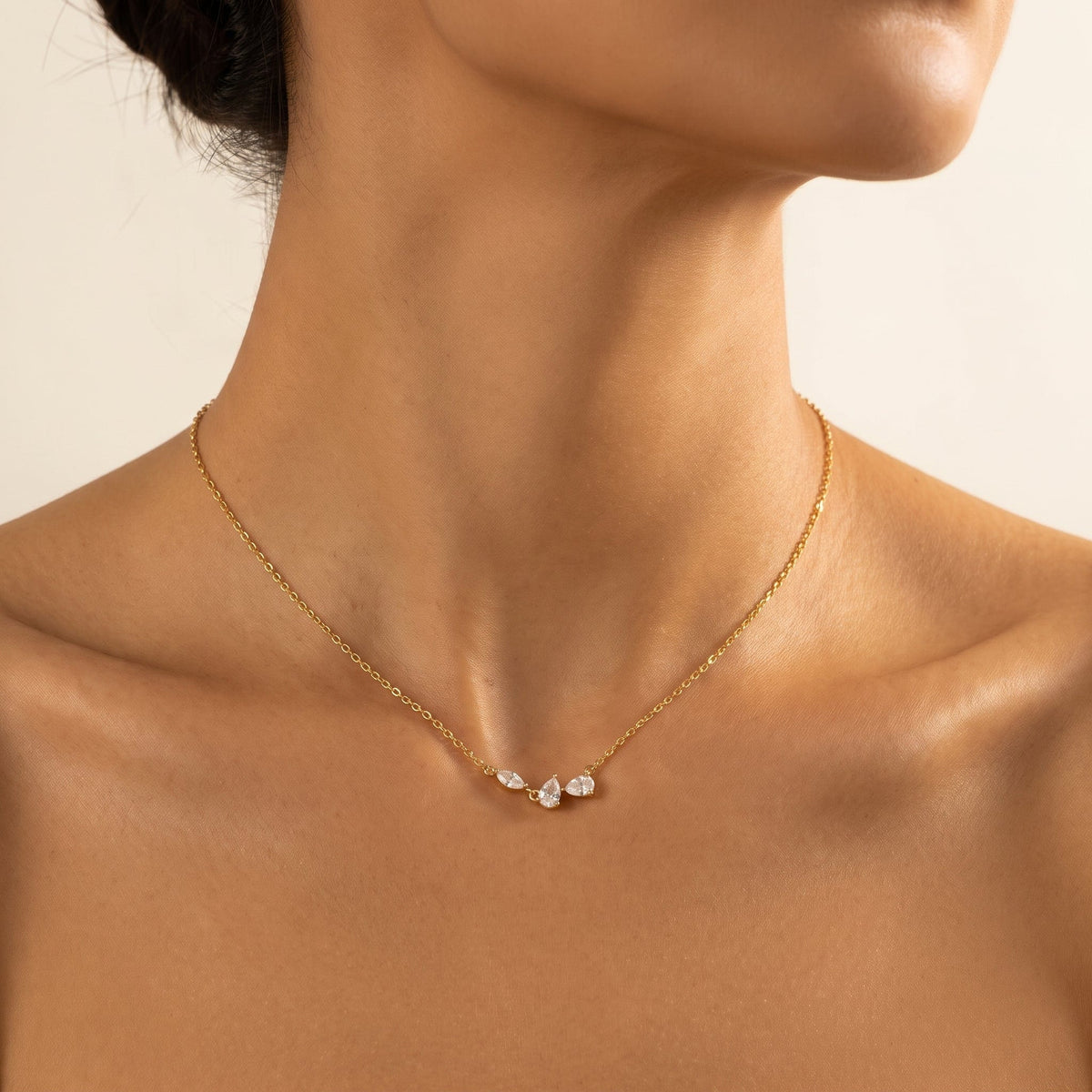 Crystal Petal Necklace