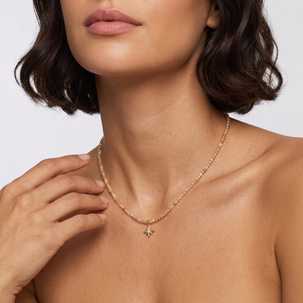 Faceted Bead Necklace