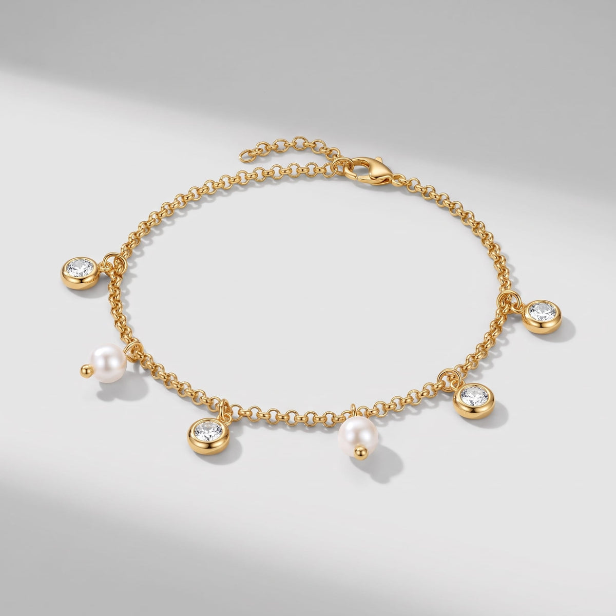 Pearl Charm Bracelet