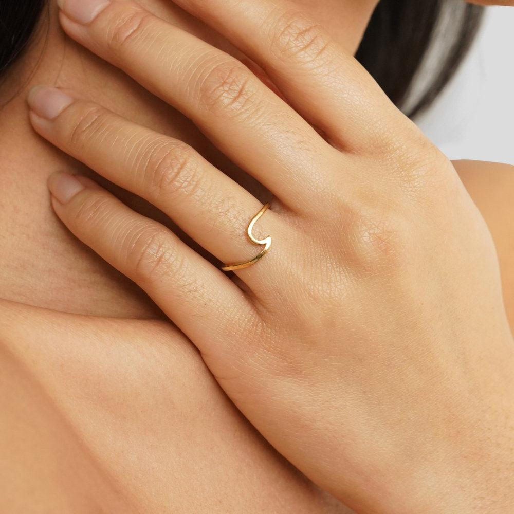 Wave Gold Ring