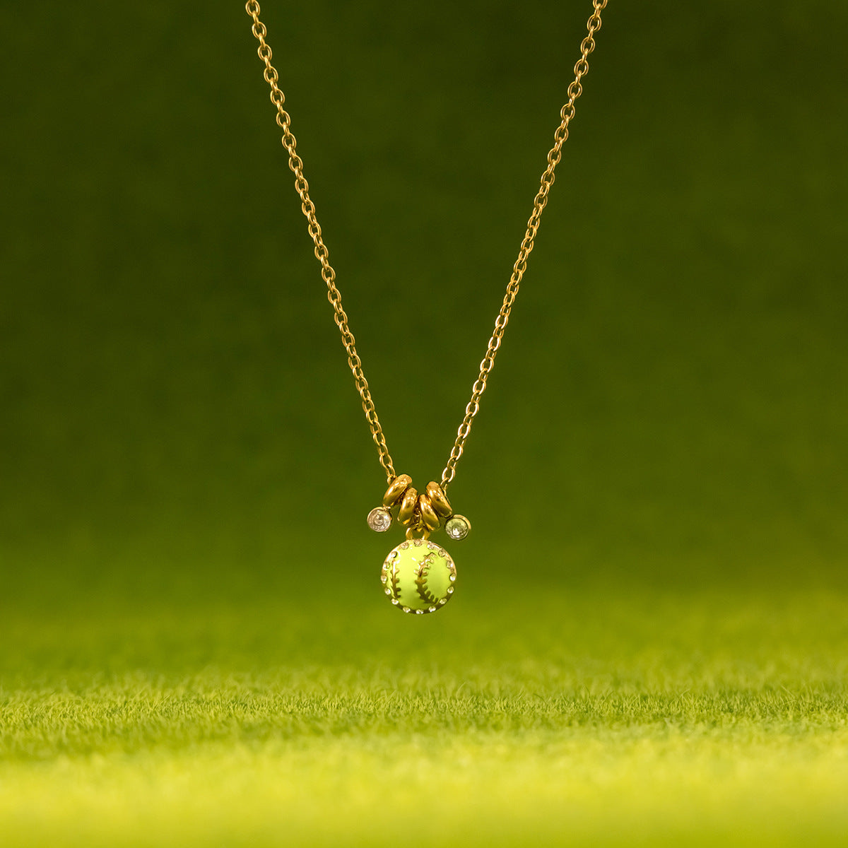 Softball Charm Necklace
